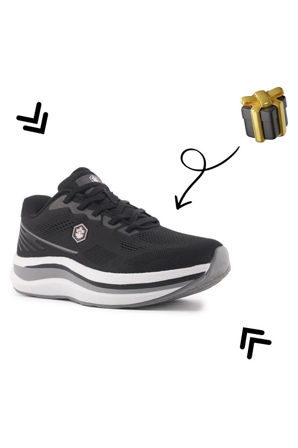 Lumberjack FLOM 3PSR New Season Black Women s Running Shoes Gift Package Made Trendyol