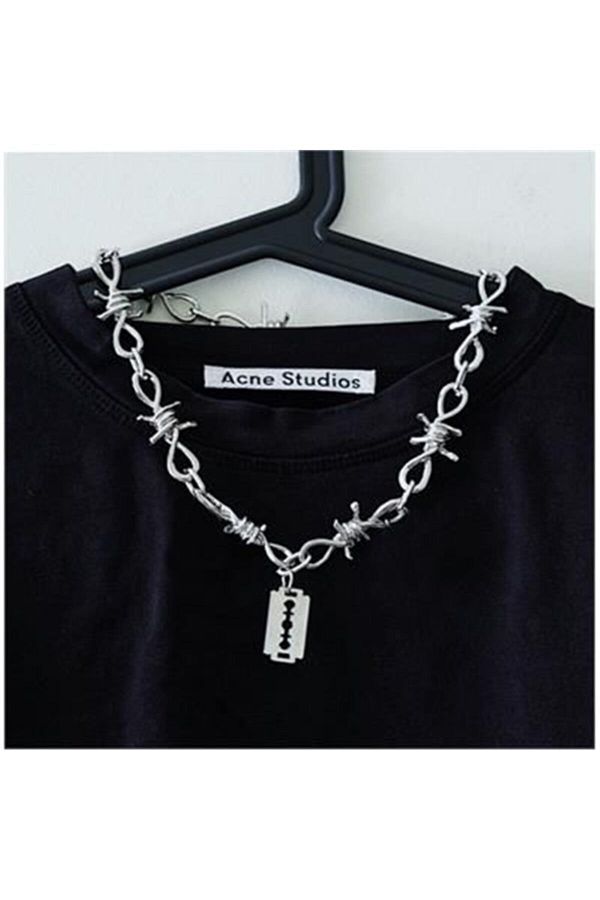 Razor wire necklace online
