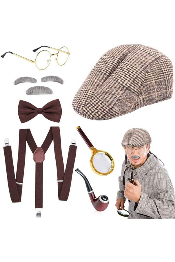 tGW Store 1920s Men s Accessories Sherlock Holmes Detective Costume Trendyol