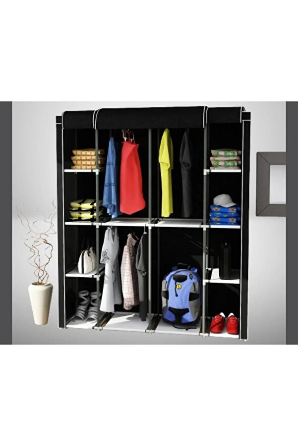 ilhanhome Luxury Plastic - Fabric Wardrobe with Cloth Closet, Students ...