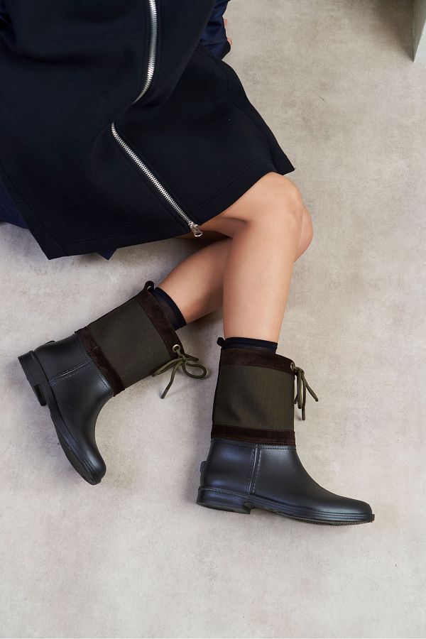 Suede rain boots store