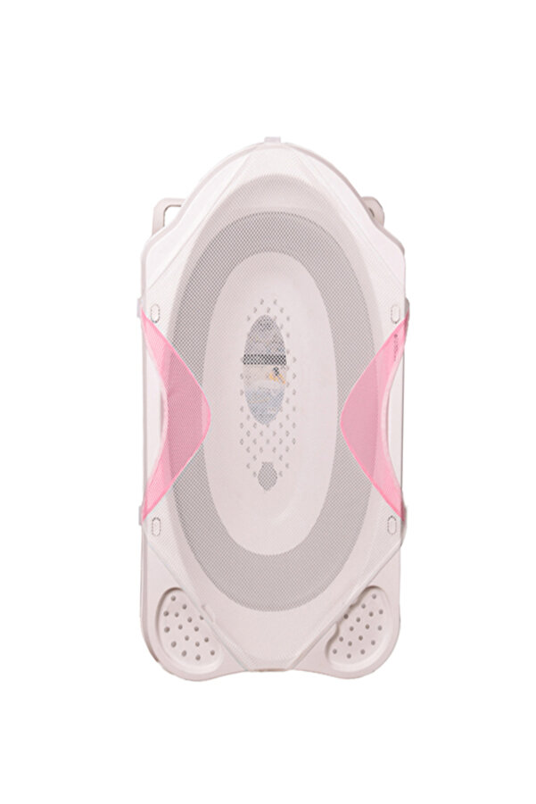 İNKOHA Tüm Küvetler İle Uyumlu Kaydırmaz Bebek Küvet Filesi Duş Banyo Filesi Katlanır Küvet Pembe