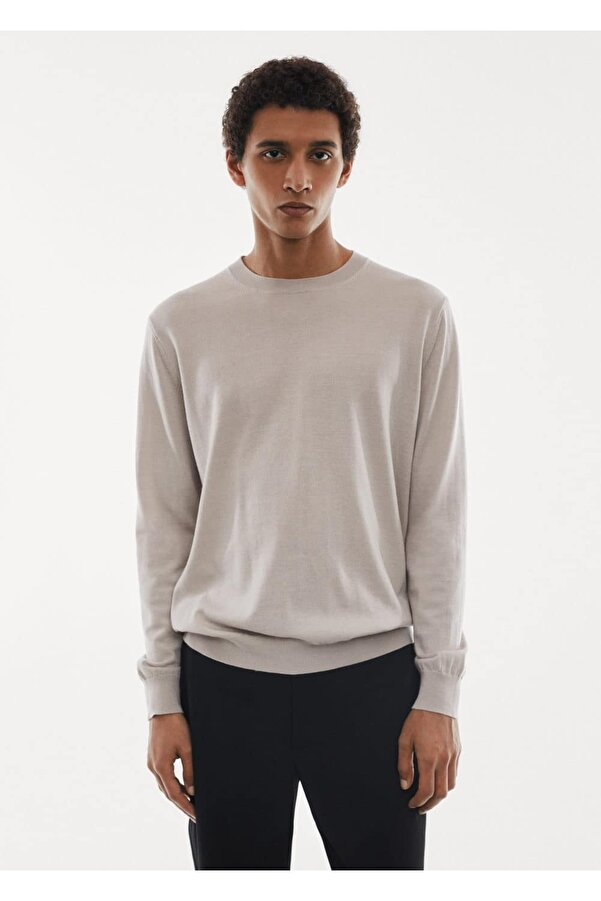 MANGO Man Waschbarer Pullover aus Merinowolle- Trendyol