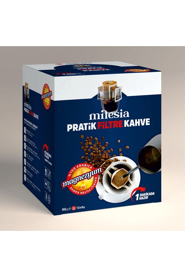 Milesia-Magnesium Practical Filter Coffee 12x8 g / Drip Coffee / 100% Arabica 1