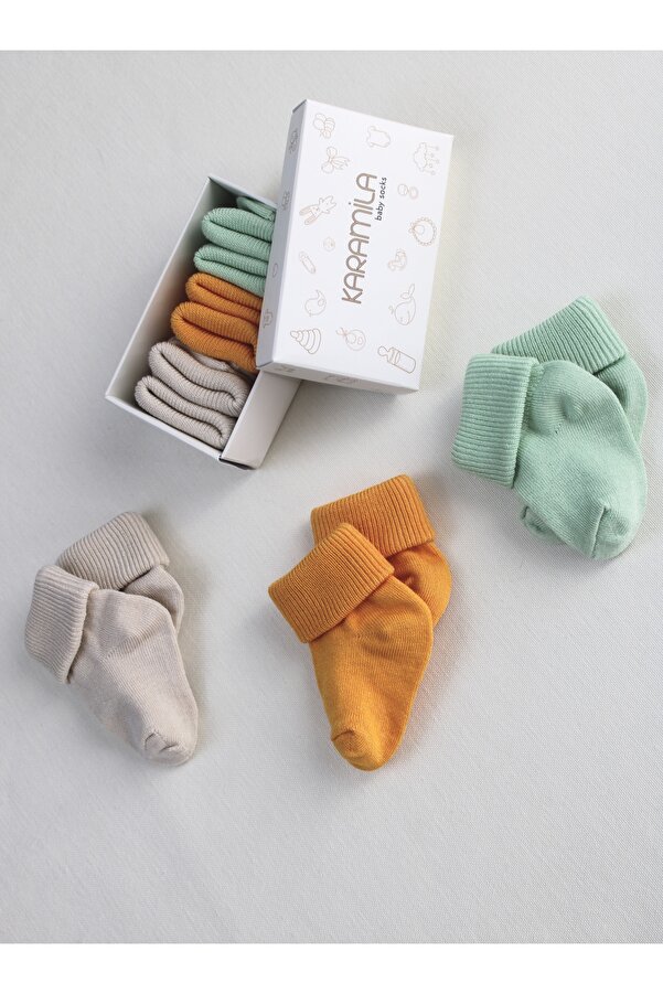 KARAMİLA 3'lü Bebek Çorap - Bebek BAMBU ÇorapYenidoğan Çorap - Yenidoğan Çorapları