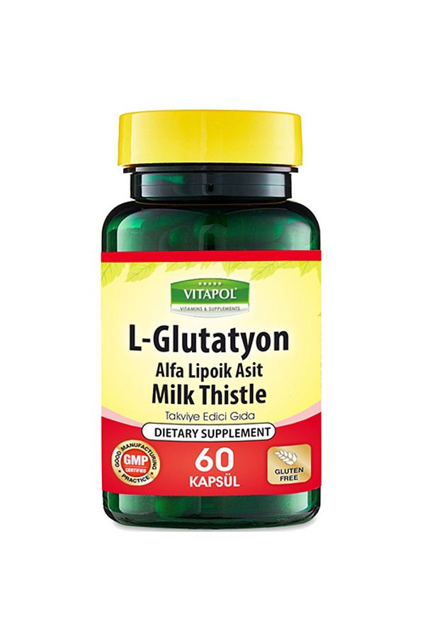 Vitapol-l-Glutathione Milk Thistle Alpha Lipoic Acid - 500 Mg 60 Capsules 1