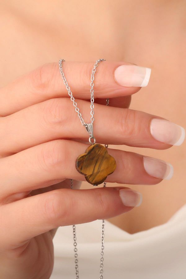 Tiger eye stone necklace store