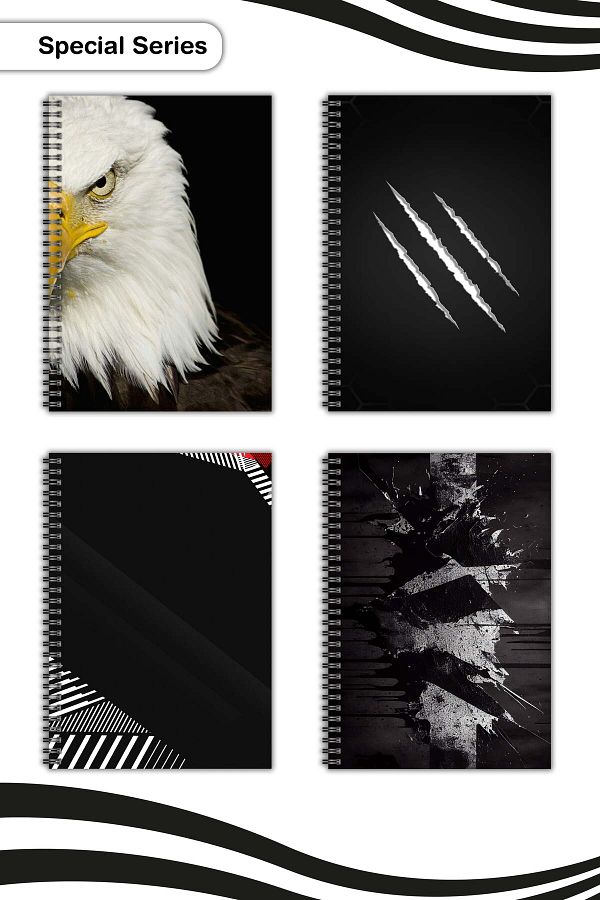 Copyrite-Special Notebook Set of 4 (21 X 14.8 cm 70 sheets) School, Business, Planning Notebook Set 1