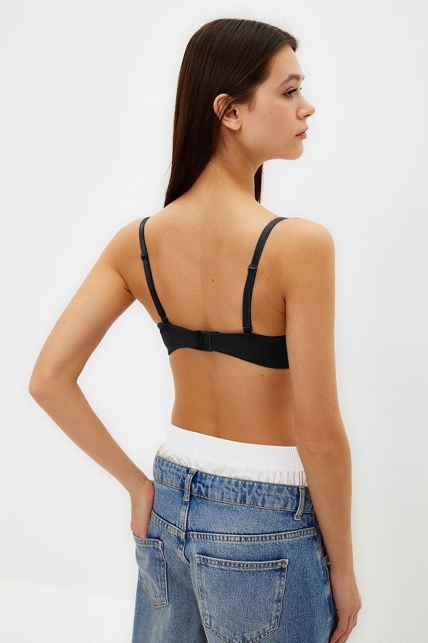 Crop top push up bra sale