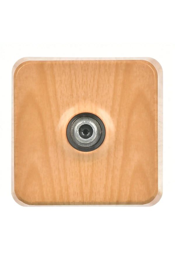 Günsan-Fantasy Misya Single Satellite Socket with F Connector (Passing-End), Maple 1
