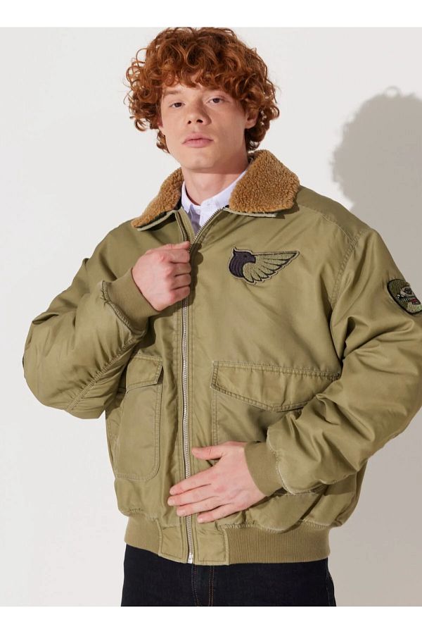 Lee Jacket Khaki Regular fit Trendyol