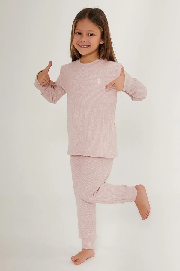 Polo LICENSED SOFT TEXTURED GIRL'S THERMAL LONG SLEEVE