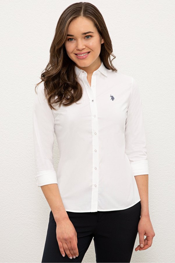 U.S. Polo Assn. Women's White Shirt