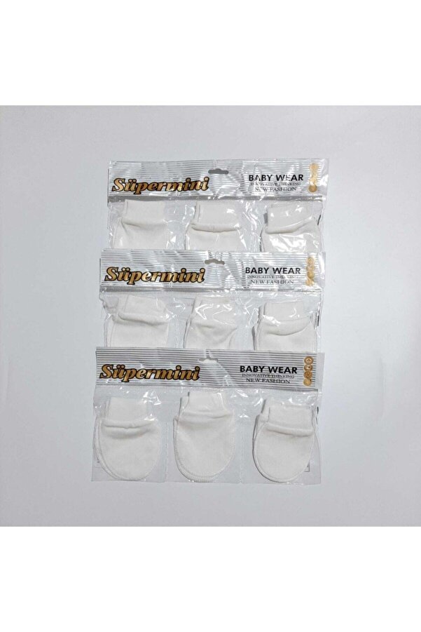 Süpermini Dokuz Çift Unisex Bebek Eldiveni