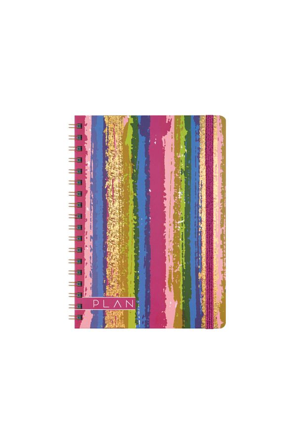 KESKİN COLOR-دفتر ملاحظات ذو مخطط أرجواني لامع 17x24 1