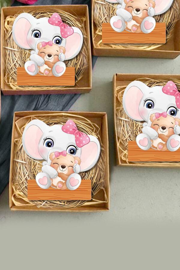 instababyrooms Bebek Çocuk Özel Gün Ahşap Magnet 20 Li Model No:34