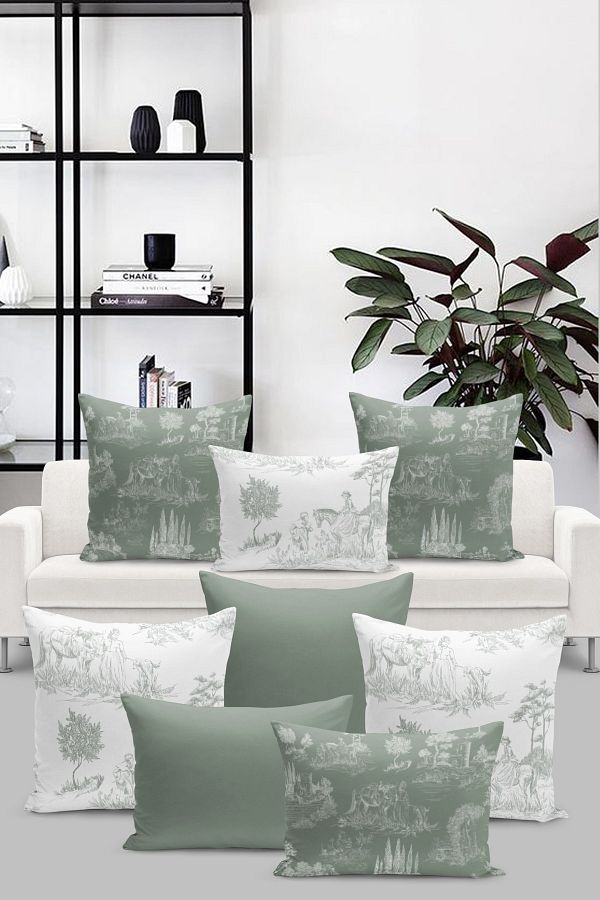 Toile throw pillow 2025