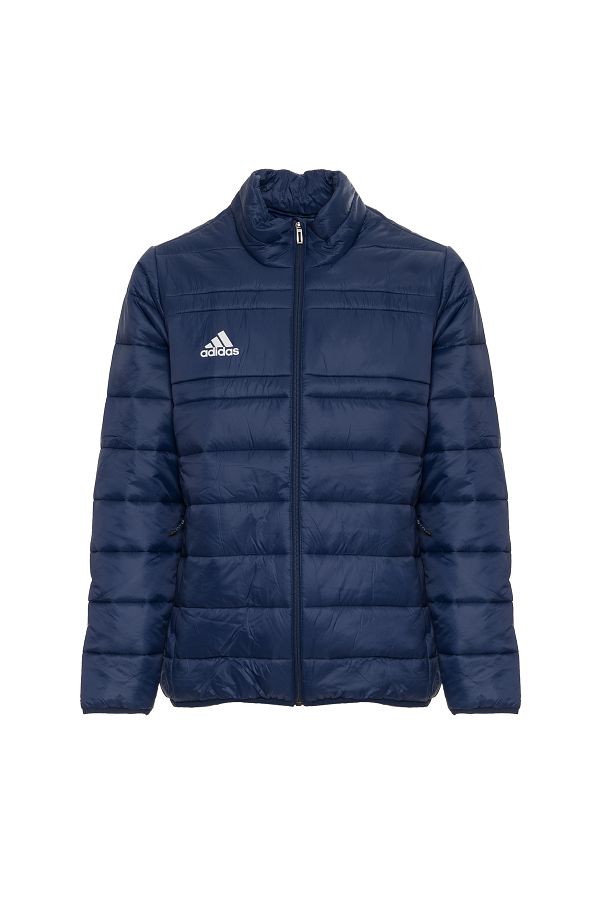 adidas Down Jacket For Men Mock Turtle Neck Long Sleeves Solid Color Printed Logo Zip Closure Trendyol