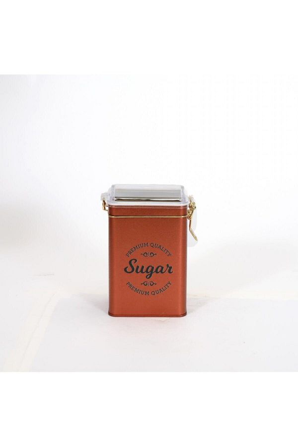 EVLE-Ef043-k5 Sn_sugar Copper Patterned Rectangular Metal Storage Container 8x10 Cm 1