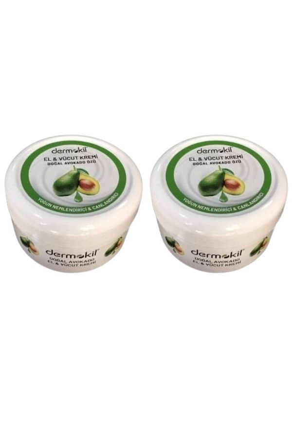 Dermokil-2x220 ml Avocado Extract Hand Face Cream 1
