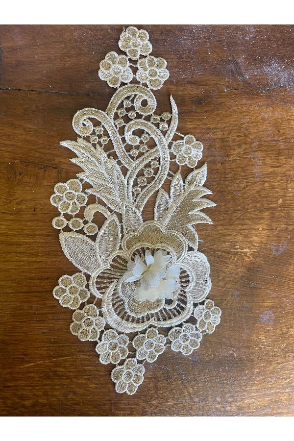 Gönülden Tasarım-30X13 CM BRODATĂ APLICARE DE BĂRĂ APLICATĂ ARMĂ YMA ACCESORIUL HOBBY DE CUSUT 1