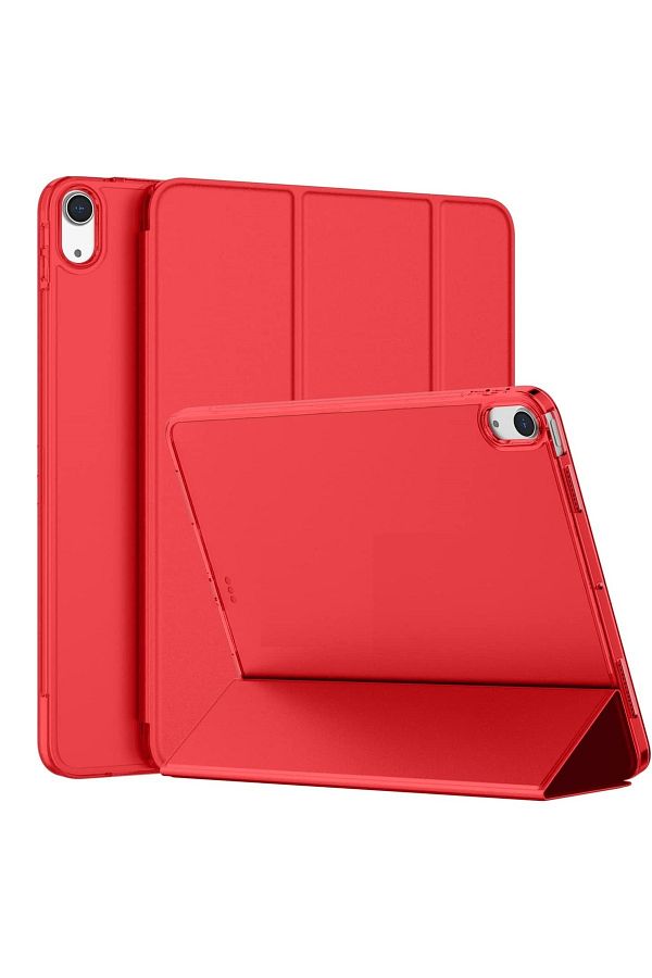 UnDePlus-Apple Ipad Air 1 Air 2 9.7" Pu Leather Smart Case with Stand A1474 A1475 A1476 A1566 A1567 Red 1