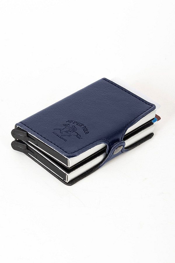 Newish-Card Holder Wallet with RFID Blocking Features and Double Automatic Card Mechanism (6.5X9.5CM) 1