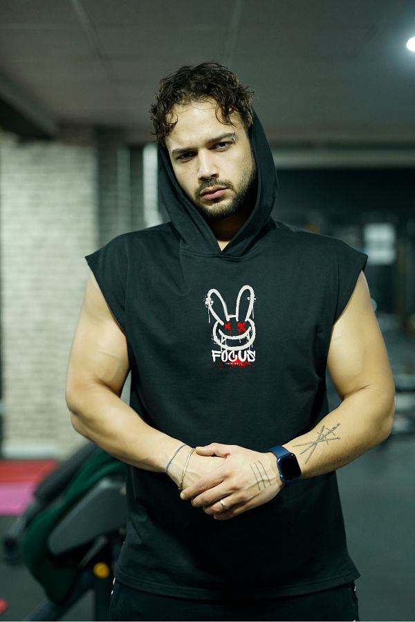 Oxlade Focus Sports Tank Top Sports Outdoor Sleeveless Hooded Gym Top Tank Hooded Trendyol