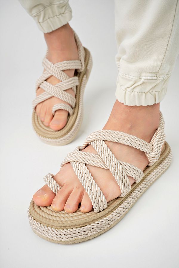 moun shoes MEN S ROPE SANDALS Trendyol
