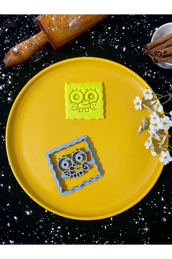 Main Collectibles-Spongebob Cookie Mold Cookie Shaper Cookie Cutter 1