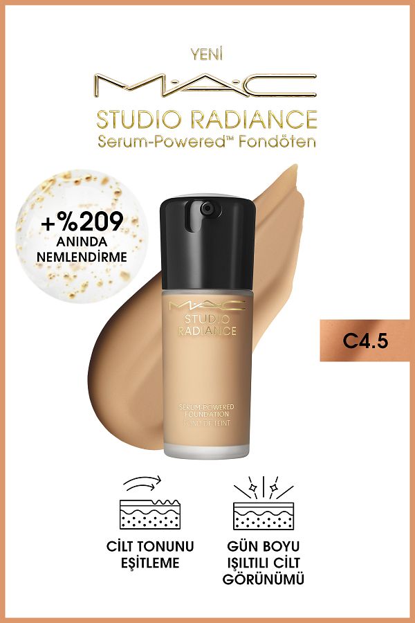 M.A.C-Studio Radiance Serum-Powered Foundation-C4.5 Anti-Aging Solution - 30ml 1
