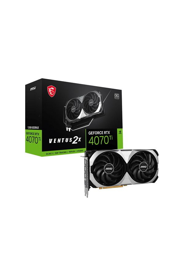 MSI-GeForce RTX 4070 Ti Ventus 2X 12GB GDDR6 192 Bit Graphics Card (MSI-RTX4070TI-VEN-2X12-OC) 1