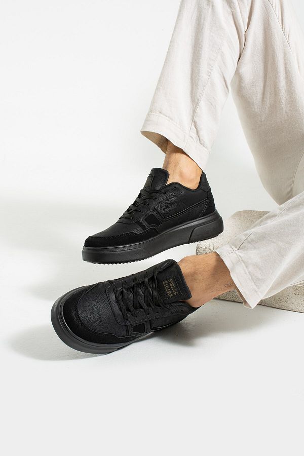 Allyup Casual Men s Sneaker High Thick Serrated Sole Lace Up Stitched Walking Sports Shoes 2029 Trendyol