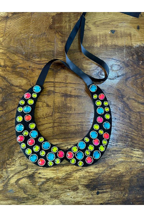 Gönülden Tasarım-30X7 CU COLIER CU LEGAT CULOARE NEGRU GULER CĂMĂȘI GULER APPLIQUE CUSUT ACCESORII DE ÎMbrăcăminte 1