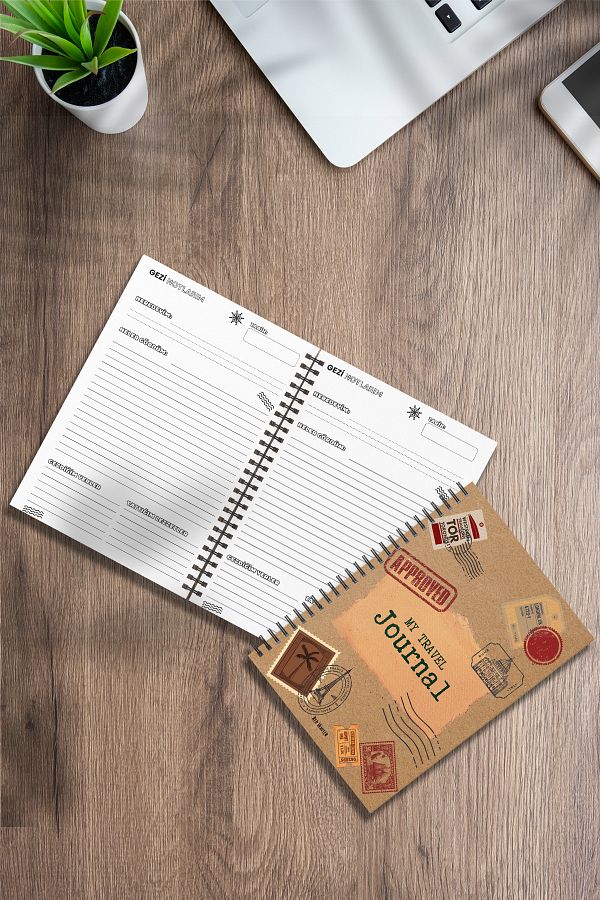 Red Whiter-Travel Notebook, Adventure Notebook, Travel Memory Notebook - My Travel Journal Notebook 1