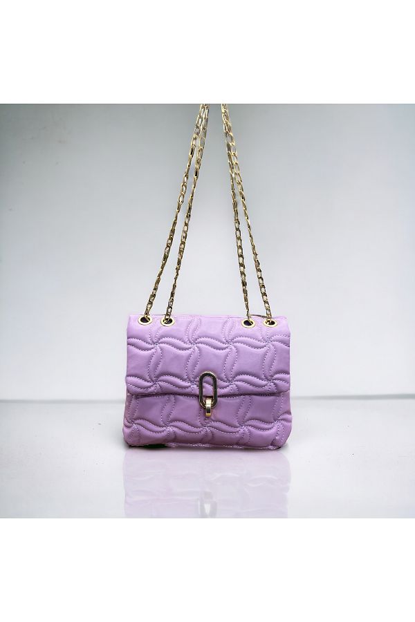NBİBAGS-Nbibags 3-compartment quilted propeller pattern Hand and shoulder bag 1