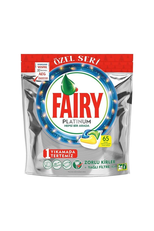 Fairy-65 Platinum Dishwasher Tablets 1