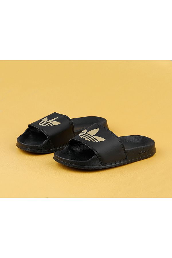 Adidas black daily slippers discount