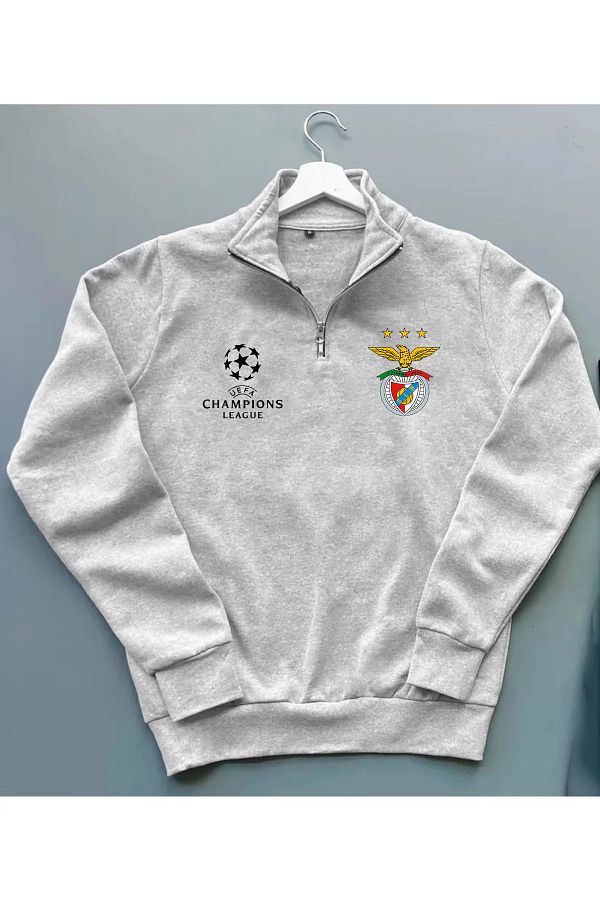 Pisa Art CHAMPIONS LEAGUE BENF CA STYLE COLLAR SWEATSHIRT UNISEX CUSTOM DESIGN Trendyol