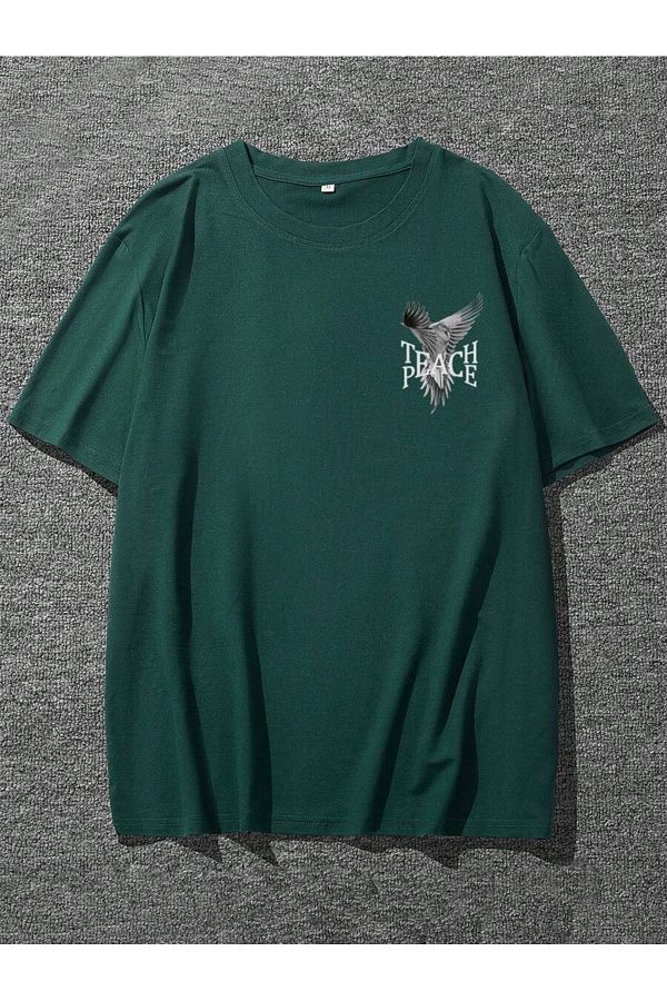 T-shirt mit peace aufdruck sales