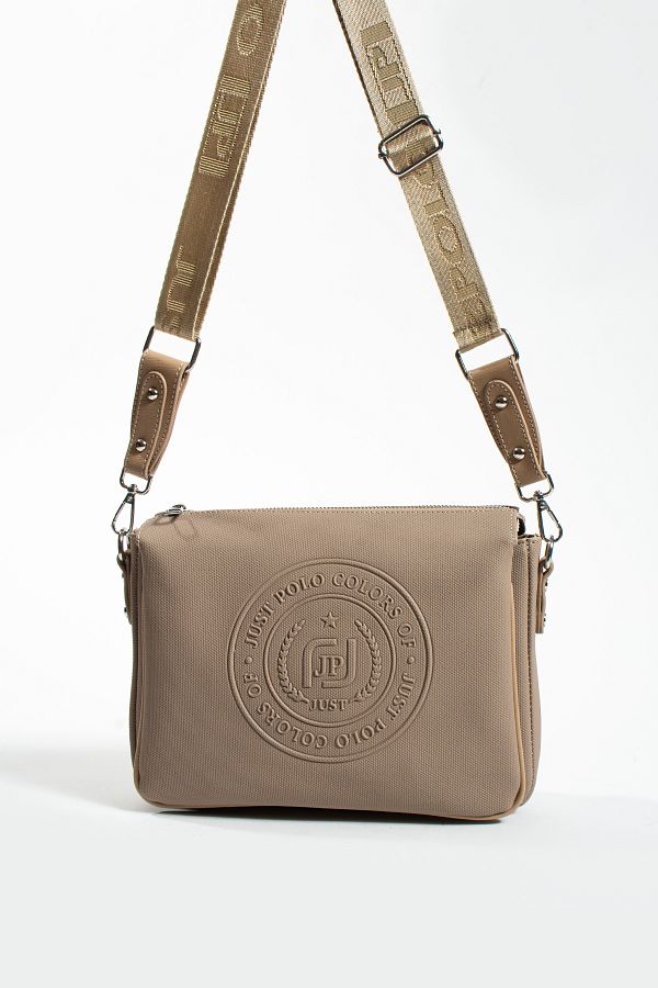 Just Polo Medium Size Thick Strap Daily Crossbody Bag Women s Shoulder Bag 6007 Sand Trendyol
