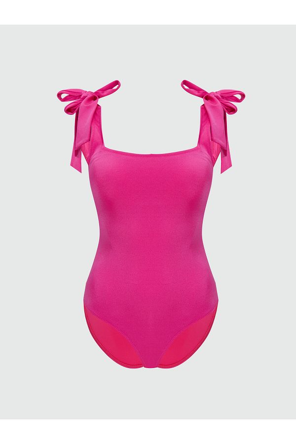 LC Waikiki-Costum de baie de damă cu gât pătrat simplu 1