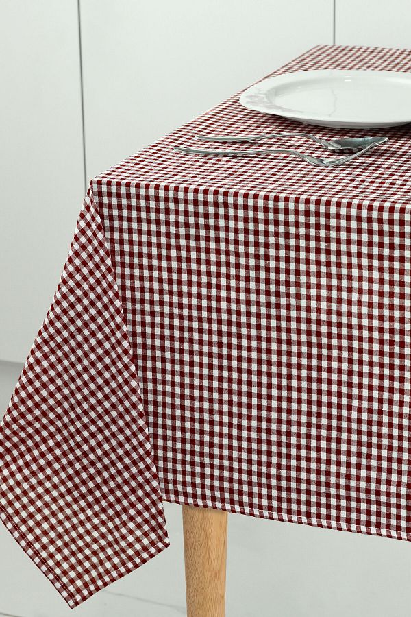 Soft Kare-Small Square Pattern Gingham Tablecloth, Table Cloth, Picnic Mat 1