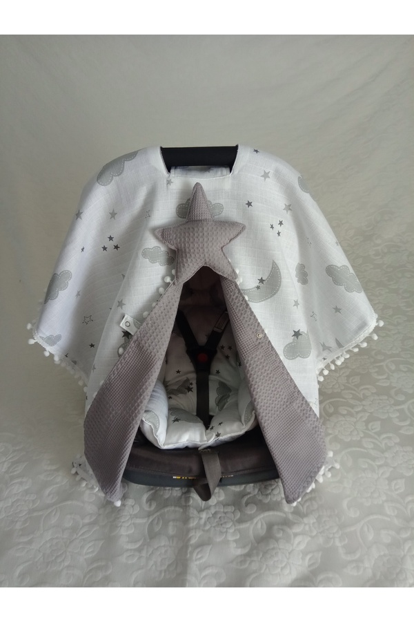 Wenaris ÇİFT TARAFLI PANÇO Puset örtüsü ve Puset minderi