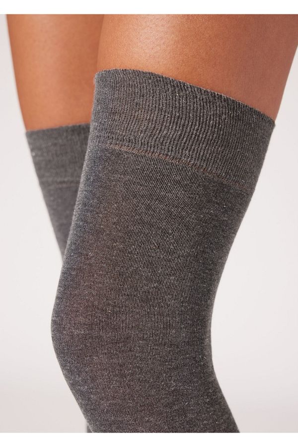 Calzedonia Cashmere and Glitter Over the Knee Socks Trendyol