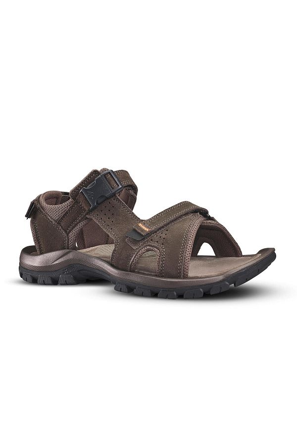 Decathlon Men s Outdoor Leather Sandals Brown Nh120 Trendyol