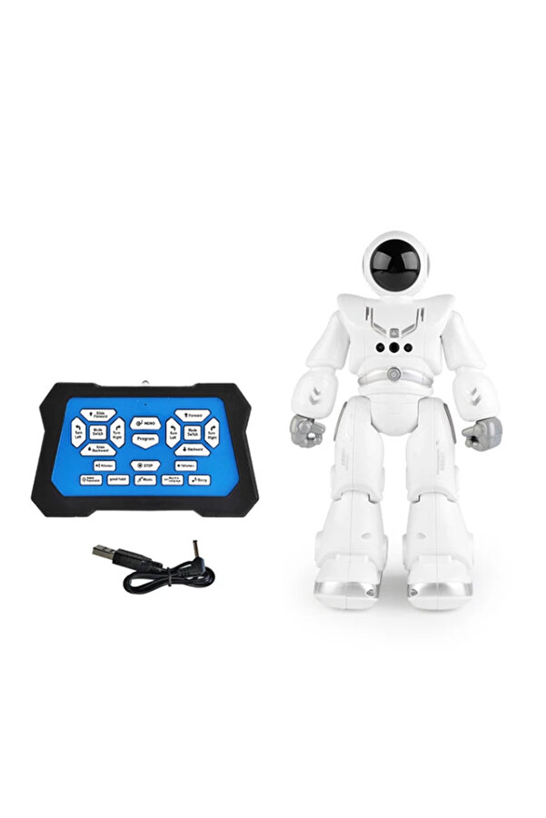 Mofy Baby Uzaktan Kumandalı Şarjlı Hareket Sensörlü Çok Fonksiyonlu Işıklı Sesli Akıllı Robot Oyuncak