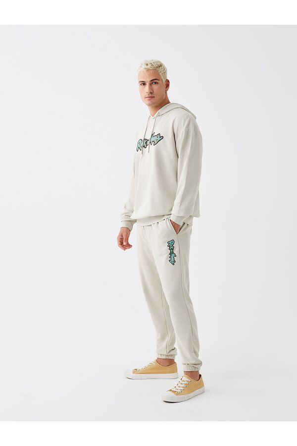 LC Waikiki-Slim Fit Rick and Morty Printed Men's Jogger Sweatpants 1