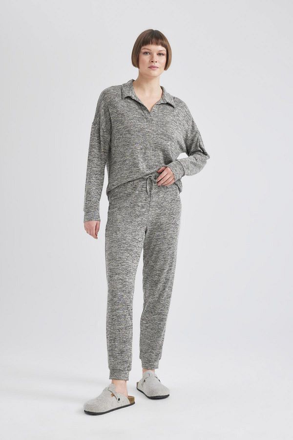 DeFacto-Fall in Love Regular Fit Long Sleeve 2-Piece Set 1