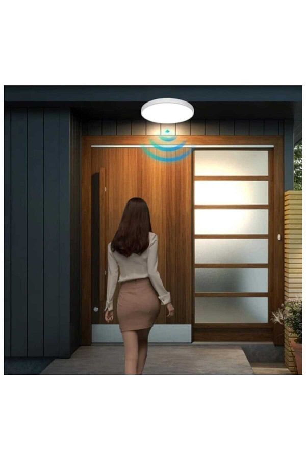 Viesteknoloji-ديكور السقف صفر LED الثريا مع مستشعر الحركة LED مصباح 20 واط 6500 كيلو ضوء أبيض المنزل مكتب مرحاض ضوء 1